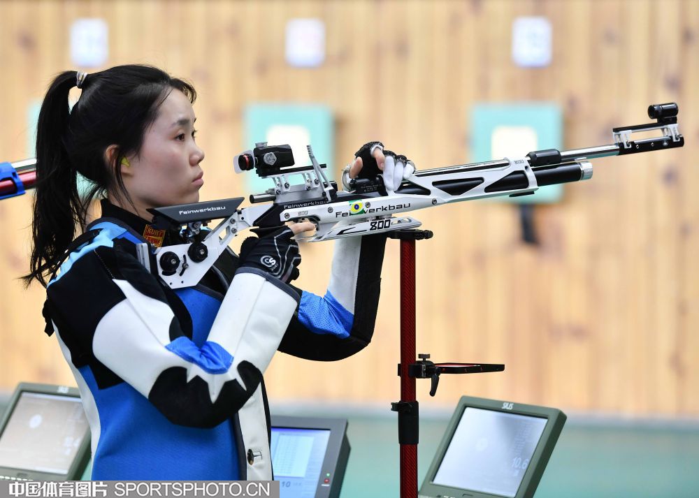 北京射击比赛选手士气高涨